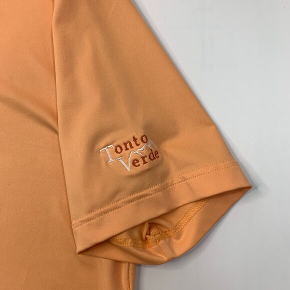 Peter Millar Summer Comfort Polo Shirt Mens M Medium Orange Stretch Sweat Wick - Picture 6 of 13